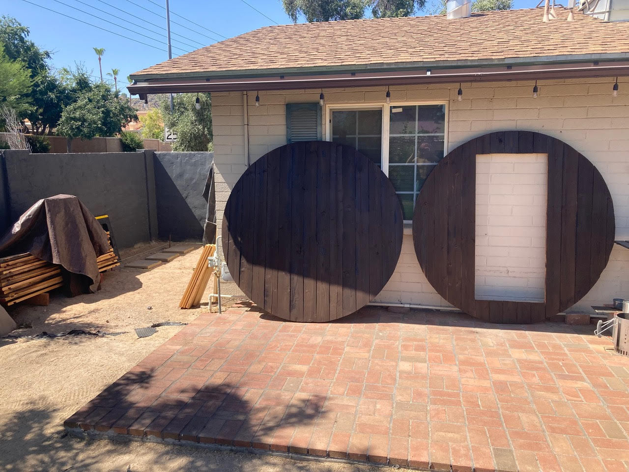 Customer barrel sauna build